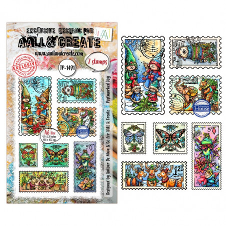 Tampon Clear - 1491 - Postmarked Joy - AALL and Create 
