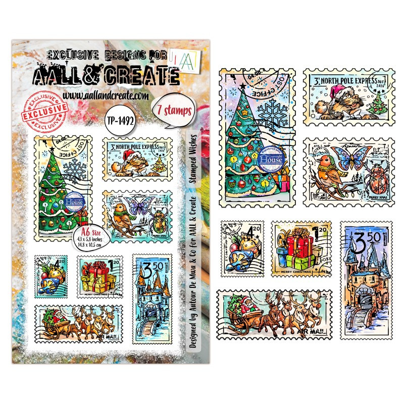 Tampon Clear - 1492 - Stamped Wishes - AALL and Create 