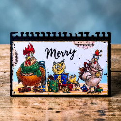 Tampon Clear - 1494 - Chickmas Chaos - AALL and Create 