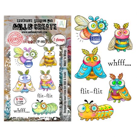 Tampon Clear - 1417 - Whiff ‘n Wings - AALL and Create 