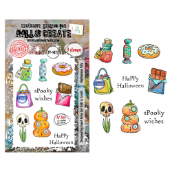 Tampon Clear - 1422 - Halloween Bits - AALL and Create 