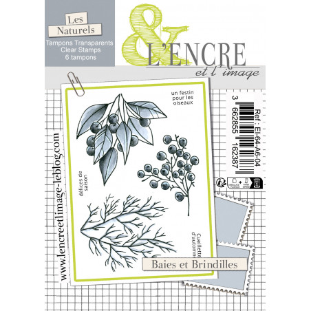 Tampon clear - Baies et Brindilles - L'Encre et l'Image 