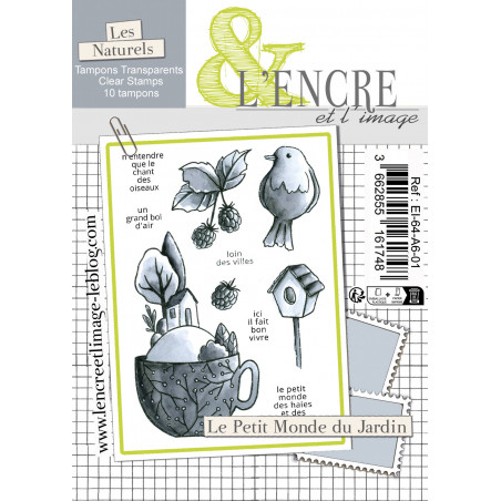 Tampon clear - Le Petit Monde du Jardin - L'Encre et l'Image 