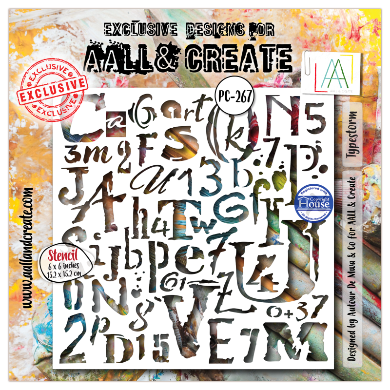 Stencil 267 - Typestorm - AALL & Create 
