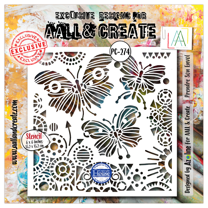 Stencil 274 - Prendre Son Envol - AALL & Create 