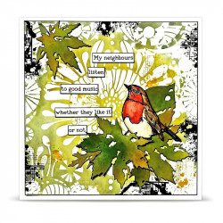Stencil 276 - Coquelicot Nouveau - AALL & Create 