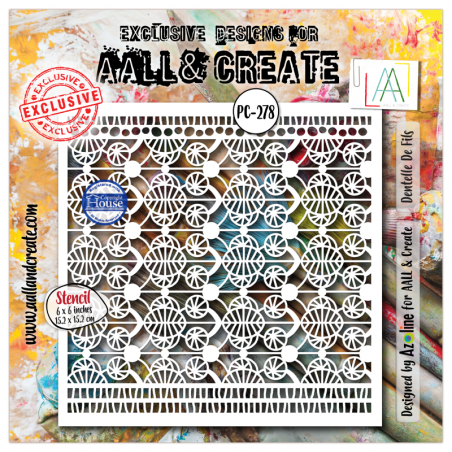 Stencil 278 - Dentelle De Fils - AALL & Create 