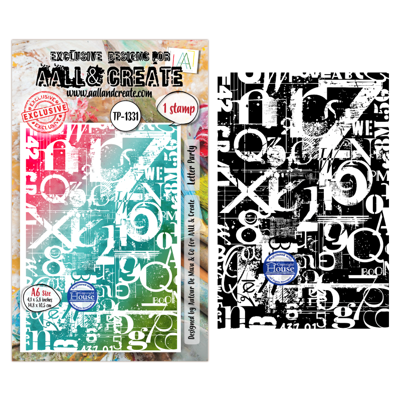 Tampon Clear - 1331 - Letter Party - AALL & Create 