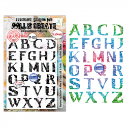 Tampon Clear - 1332 - Scribble Splash - AALL & Create 