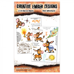CEDRO003: New Adventure - A5 Rub-Ons - Creative Ember Designs 