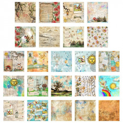 CEDTJ001: The Travellers - 20 x 20 cm Art Journal - Creative Ember Designs 