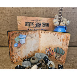 CEDTJ001: The Travellers - 20 x 20 cm Art Journal - Creative Ember Designs 