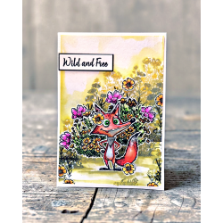 CEDTP0015: Feelin' Foxy - A6 Stamp Set - Creative Ember Designs 