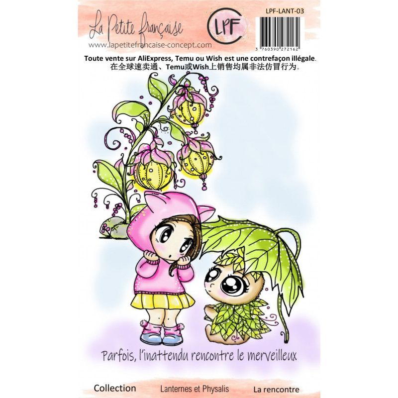 Tampon clear : Collection Lanternes et Physalis - La Rencontre- La Petite Francaise 