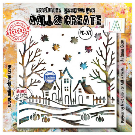 Stencil 271 - Autumn Glow - AALL and Create 