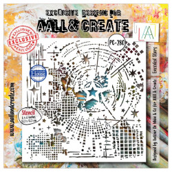 Stencil 280 - Encoded Stars - AALL and Create 