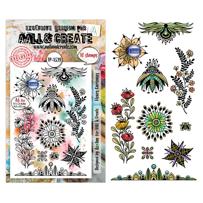 Tampon Clear - 1529 - Fleurs Curieuses - AALL and Create 