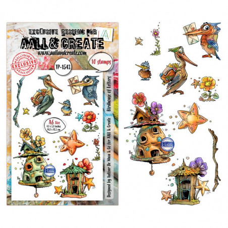 Tampon Clear - 1543 - Birdhouse of Letters - AALL and Create 