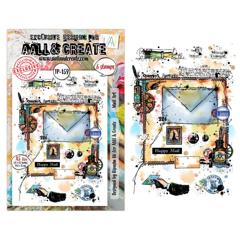 Tampon Clear - 159 - Mail Art - AALL and Create 